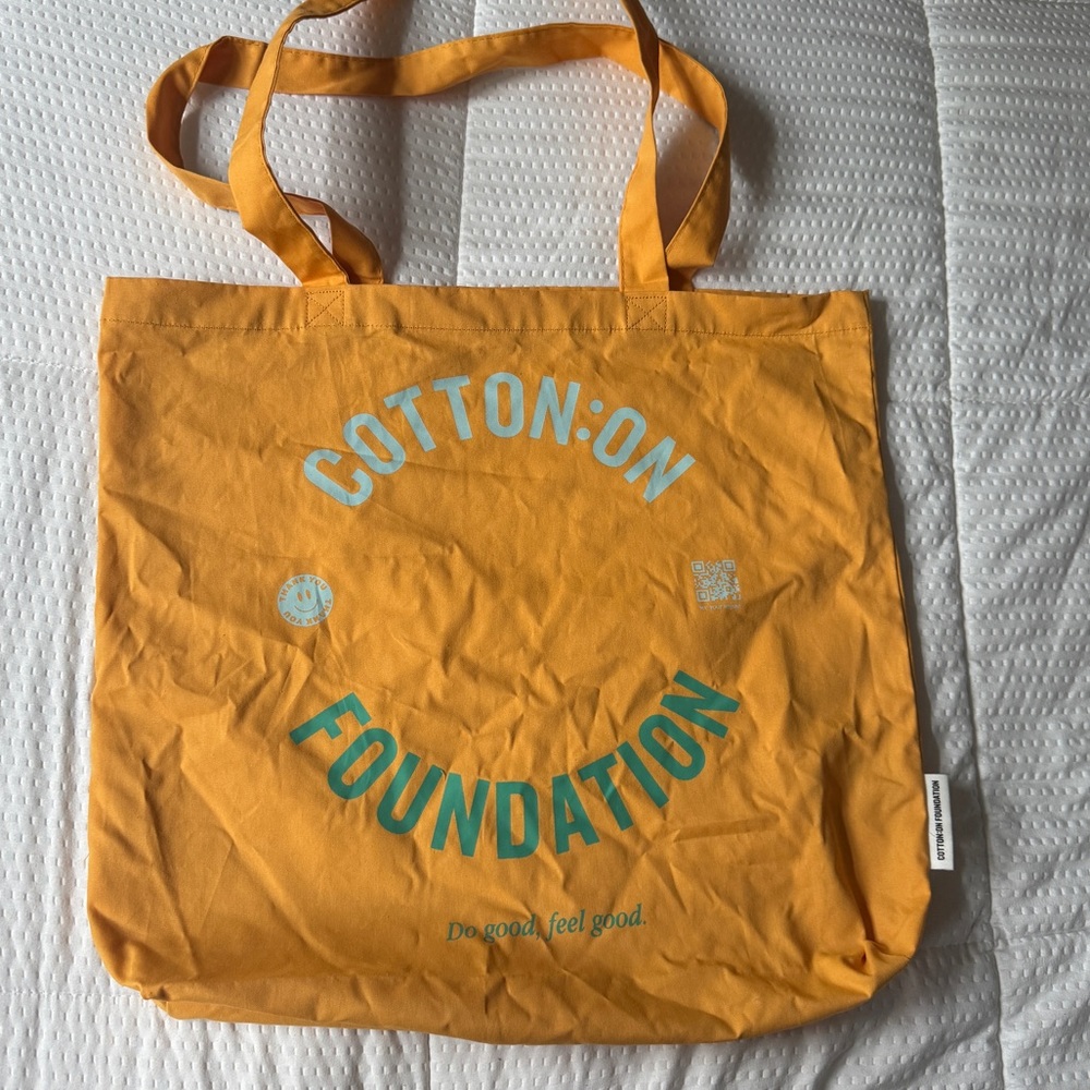 Cotton On Orange Tote Bag